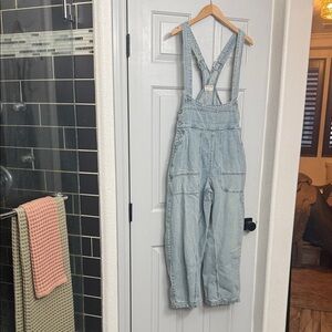 Free People barrel overalls